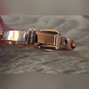 Michael Kors Rose Gold Buckle Bangle Bracelet